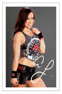 AJ LEE Signed Autograph PHOTO Gift Signature Print WWE WRESTLING DIVA - Picture 1 of 1