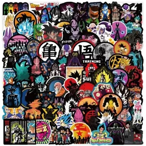 100 Stück Sticker & Aufkleber Dragon Ball l Schwarz-Design Anime Graffiti - Bild 1 von 1