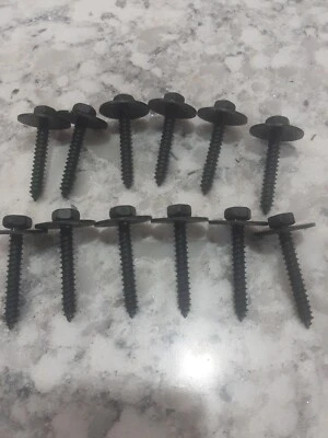 (Bolsa de 12) Guardabarros Forro Panel Interior Tornillo Cabeza 8mm para Jeep Dodge Ram 6509539AA Foto 1 de 2