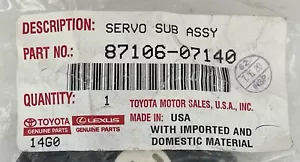 GENUINE TOYOTA TUNDRA HIGHLANDER GX460 RECIRCULATION DAMPER SERVO 87106-07140 - Picture 1 of 3