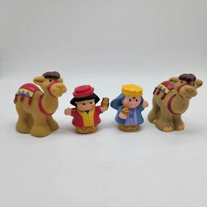 WEIHNACHTSKRIPPE Weise Männer KAMELROTER SATTEL Fisher Price Little People  - Bild 1 von 5