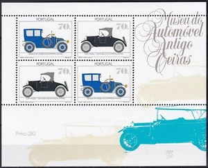 Portugal 1992 Yvert S/S #84 Cars MNH-VF - Picture 1 of 1
