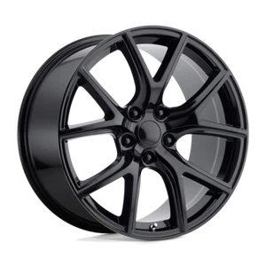 SRT Night Edition Style Wheel 20x9 +34 Gloss Black 5x127 5x5 (QTY 1) - Picture 1 of 2
