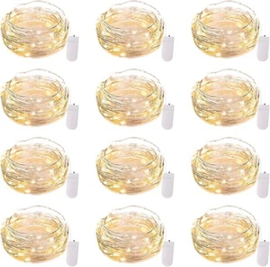 Brightown 12 Pack LED Fairy Lights Battery Operated String Lights - 7ft 20LED - Picture 1 of 4