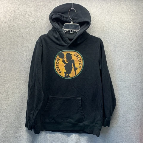 Boston Celtics Hoodie Adult Extra Large XL Black NBA Basketball Mens Sweatshirt Cover