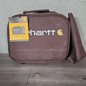 Neu mit Etikett Carhartt Brotdose isoliert Trinkdose braun weiche Seite Regenschutz - Bild 1 von 9
