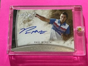 Autografo 2015 Leaf Q PAUL MCBETH AUTO disco golf CAPRA - Foto 1 di 3