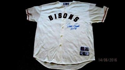 JOHNNY BENCH Signed(1966-67 Bisons)Minor League Jersey -JSA Authenticated#Q86836 - Image 1 of 4
