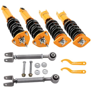 Adjustable Street Coilovers + Rear Camber Arms For Infiniti G37 08-13 Coupe RWD - Picture 1 of 12