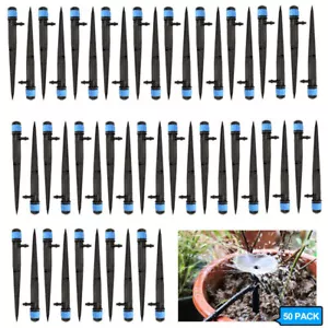 50PCs 13cm Micro Bubbler Dripper Water Irrigation Adjustable Lawn Sprinklers - Picture 1 of 10