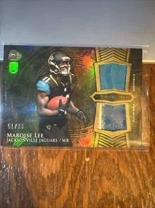 Marqise Lee 2014 Bowman Sterling Dual Relics Gold Refractor Rookie RC /99 Jags - Picture 1 of 7