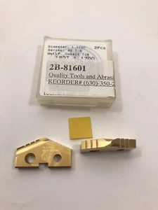 AMEC Spade Drill Insert #2 T-A 1.1700” Cobalt TiN Qty 2 - Picture 1 of 4