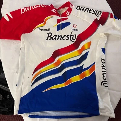 Vintage Banesto Cycling Jersey by Nalini Size 8 (Approx. Men’s Size XL/XXL) - Image 1 of 4
