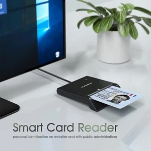 Elexlinco Kontakt Smart Card ID Lesegerät, mit 2FT Datenkabel für Die Persönlic - Bild 1 von 6