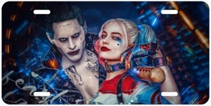 Harley Quinn and Joker Aluminum Novelty Auto License Plate - Picture 1 of 2