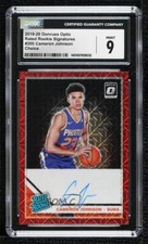 2019 Donruss Optic Choice Prizm Signatures Cameron Johnson CGC 9 Rookie Auto RC