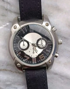 Aldo oversized quartz canvas strap men's watch - Picture 1 of 5