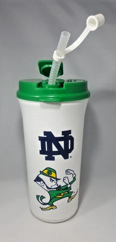 Notre Dame Large Travel Mug with Lid and Straw Cover