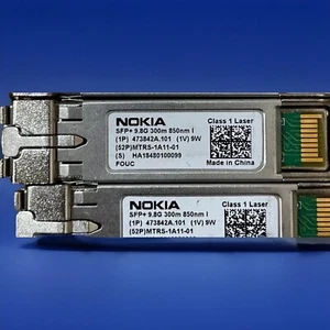 LOT OF 10 473842A.101 ORIGINAL NOKIA FOUC SFP+ 9.8G 300NM 850 NM - Picture 1 of 4