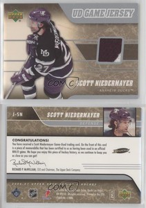 2006-07 Upper Deck UD Game Jersey Scott Niedermayer #J-SN HOF
