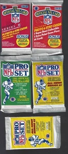 PROSET FOOTBALL FACTORY SEALED PACKS 1989 &1990 plus BONUS  READ - Picture 1 of 1