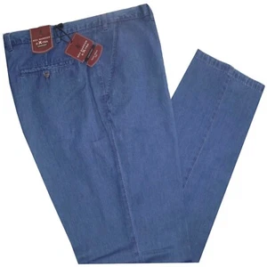 JEANS uomo TAGLIE FORTI da 57 alla 75 pantalone CLASSICO tela leggera OREGON - Picture 1 of 1
