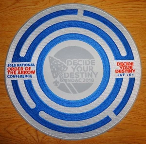 2018 NOAC "Decide Your Destiny" OA Conference Jacket Patch - Order of the Arrow - Picture 1 of 1