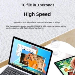 Hubs USB C gain de place chargeur multi-appareils pour voyage de bureau données 5 Gbps - Photo 1/12
