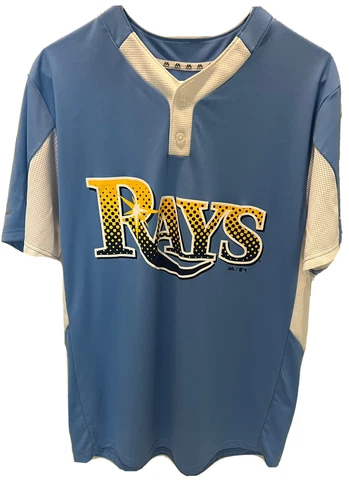 Tampa Bay Rays Authentic Majestic Cool Base Jersey Size M in VGC Fast Shipping Cover