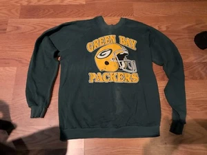 Vintage Trench NFL Green Bay Packers Football Helmet Sweatshirt Pullover XL - Picture 1 of 5