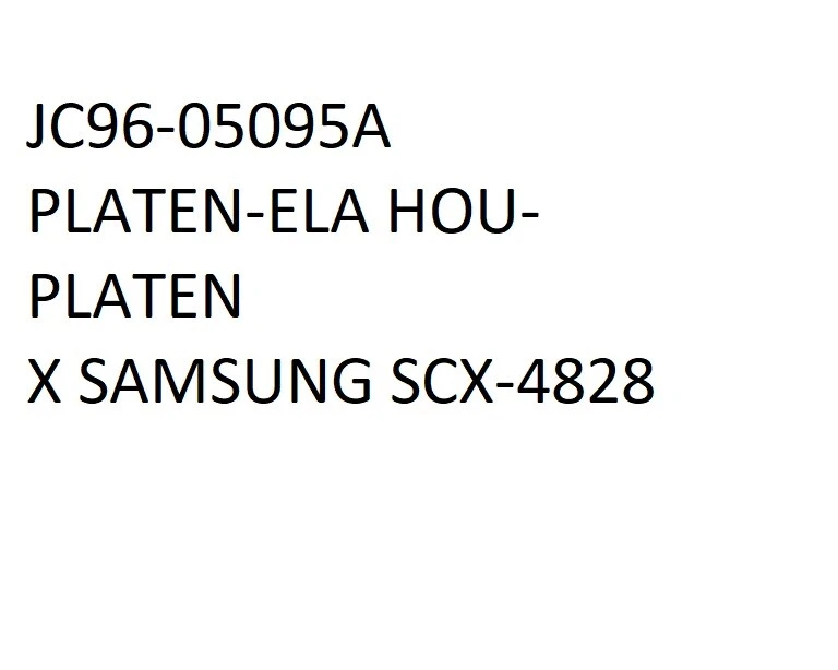JC96-05095A PLATEN-ELA HOU-PLATEN  X SAMSUNG SCX-4828 - Immagine 1 di 1