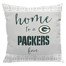 Northwest NFL Green Bay Packers Sweet Home Fan 2 pièces taie d'oreiller jetable, 18x18