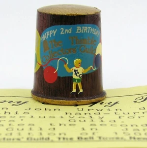 THE THIMBLE COLLECTORS GUILD, MANY HAPPY RETURNS, BY JOHN URWIN LIMITED EDITION - Picture 1 of 5