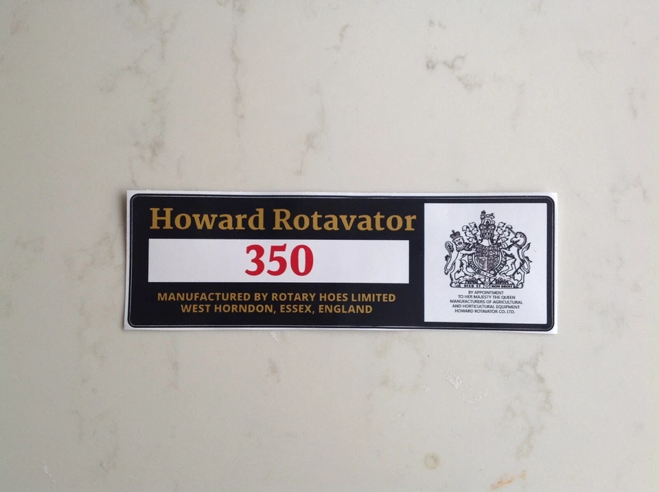 Howard Rotavator  Rotovator 350 early belt guard sticker - Image 1 of 1