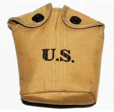 WWII WW2 US M1910 Canteen Khaki Cover  - Image 1 of 4