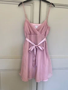 NEW LOOK Chiffon Dress Size 12 Satin Bow Belt Y2K 2000s Party Occasionwear Chic - Picture 1 of 7