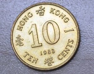 1983 Hong Kong 10 Cents - Picture 1 of 2
