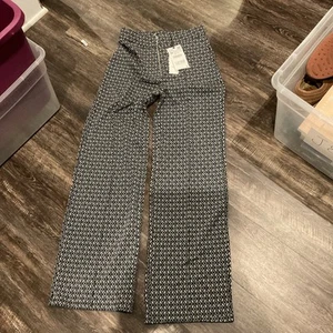 New Zara Dress Pants Womens Medium High Rise Wide Leg Trousers Comfort - Picture 1 of 4