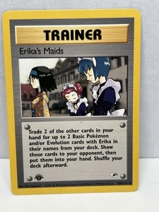 Erika's Maids 109/132 Gym Heroes Regular 1st Edition Trainer - Picture 1 of 2
