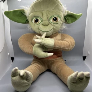 Große Plüsch Yoda Puppe Star Wars. Sammlerstück guter Zustand grün Kuscheln - Bild 1 von 12