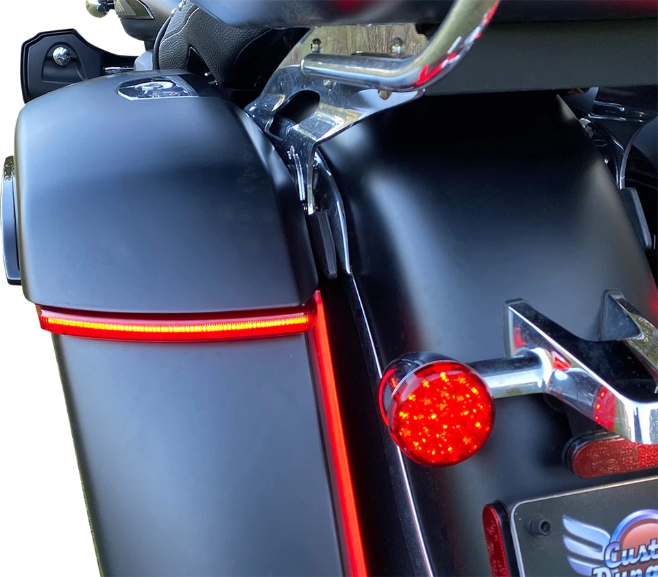 CUSTOM DYNAMICS Saddlebag Lights - Smoke CD-INDBAG-INT-S for Harley Davidson - Image 1 of 1