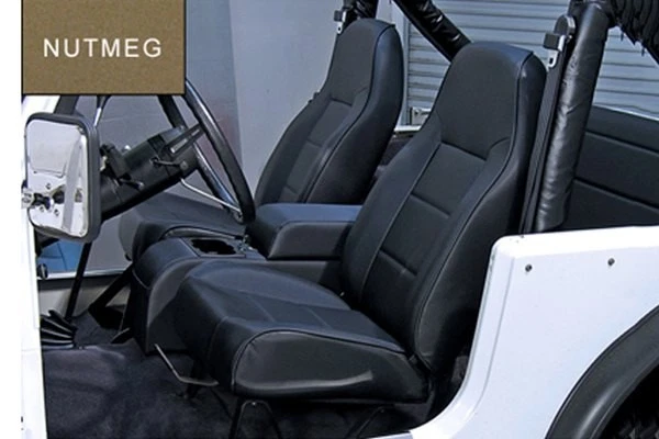For Jeep TJ 97-03 Rugged Ridge 13401.07 Replacement Front Bucket Seat, Nutmeg - Image 1 of 1