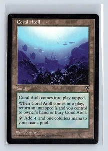 (3x) CORAL ATOLL – MTG Magic the Gathering Card – Visions – Uncommon - Picture 1 of 6