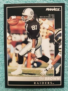 Pinnacle Tim Brown #67 1992 Los Angeles Raiders  - Imagen 1 de 4