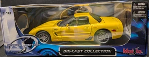 Maisto Special Edition Yellow Chevrolet Corvette Z06 1:18 Scale 2005 NEW - Picture 1 of 3