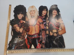 Vintage 28x36 Original Motley Crue Rock Band Karton Laden Aufsteller Anzeige - Bild 1 von 6