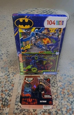 Clementoni Batman Super Color Luces Brillantes Puzzle 33,25 x 23,5 CM y Figura de 4" Foto 1 de 4