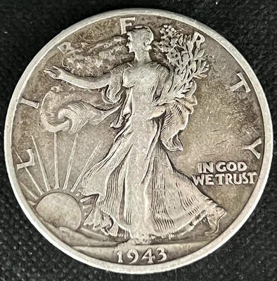 1943-D Walking Liberty Half Dollar ~ 90% SILVER~ SCARCE 🗝️DATE~AMERICANA! L👀K! - Image 1 of 4