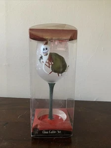 NEW Nightmare Before Christmas Glass Goblet Jack Skeleton as Santa Clause NOS - Picture 1 of 6