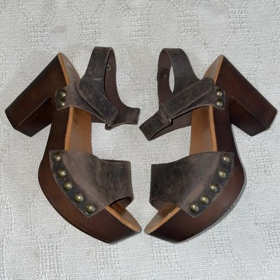 Zapatos de salón informales Mila Paoli Italia para mujer talla 37 EE. UU. 6 M cuero marrón crucero playa Foto 1 de 4